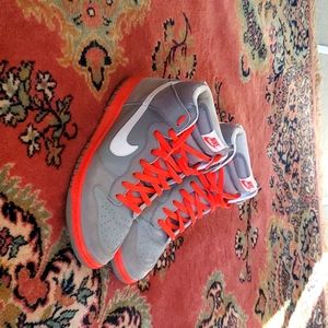 Nike high dunks size 13 orange and grey